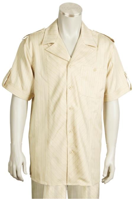 Mens Big and Tall Walking Suit - Tan