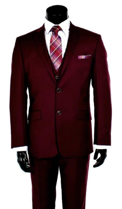 Retro Paris Suits - Retro Paris - Retro Mens Burgundy Suits