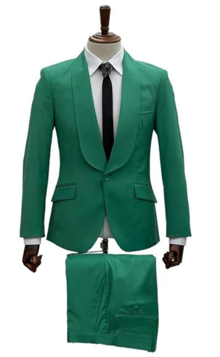 Emerald Green Suit - Lime Green Suit - Augusta Green Suit