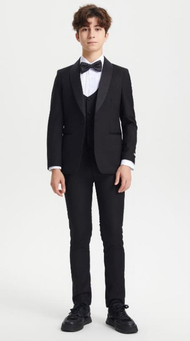 Boys Tuxedo - Black Kids Suit