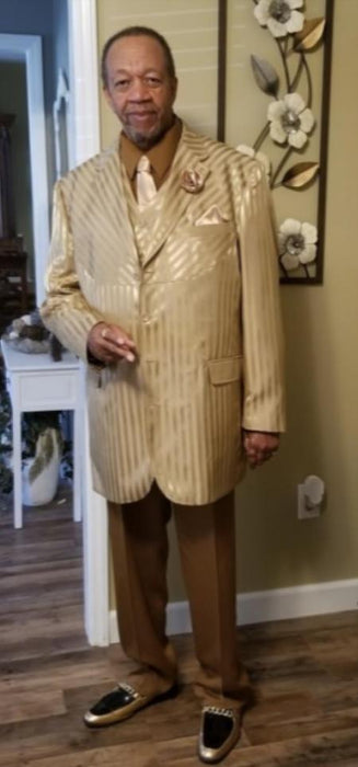 Mens Zoot Suit - Champagne Gold Color Suit