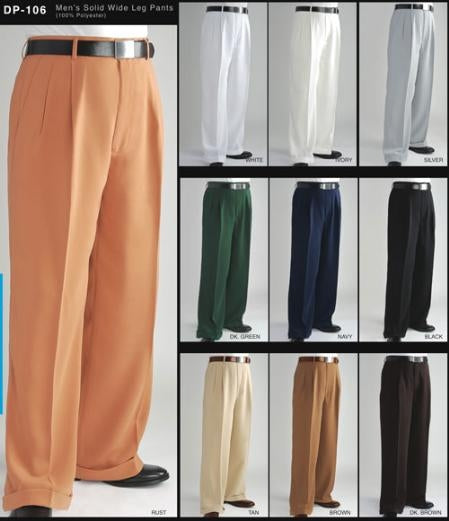 long rise big leg slacks Men's Fashion Wide Leg Pant unhemmed unfinished bottom mensusa