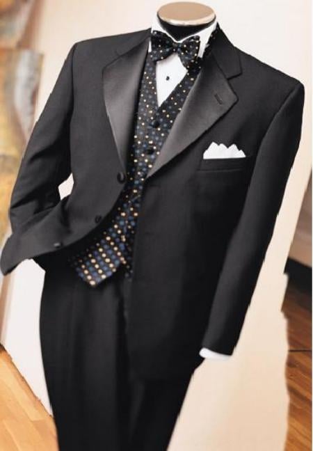 premier quality italian fabric Tuxedo Super 150's Wool Jacket + Pants - mensusa